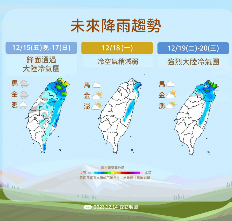 æªä¾å¤©æ°£è¶¨å¢ãï¼åï¼æ°£è±¡ç½²ï¼